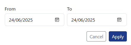 Custom Date Range