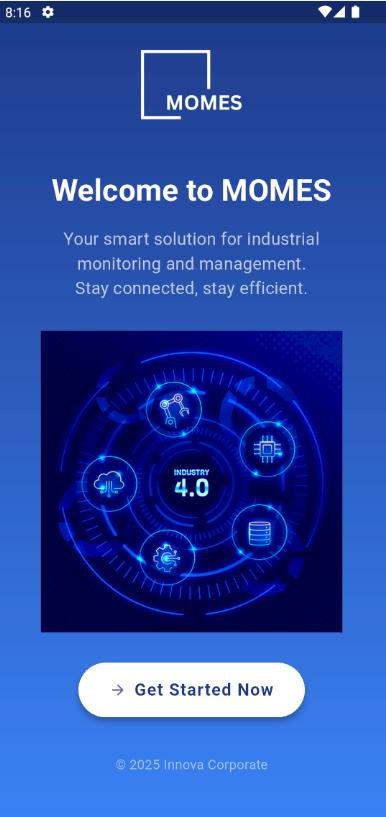 MOMES Mobile Welcome Screen