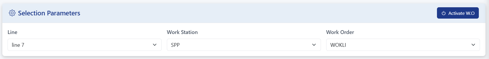 Selection Parameters